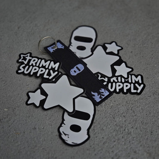 Trimm Supply Keychain and Stickers Kit