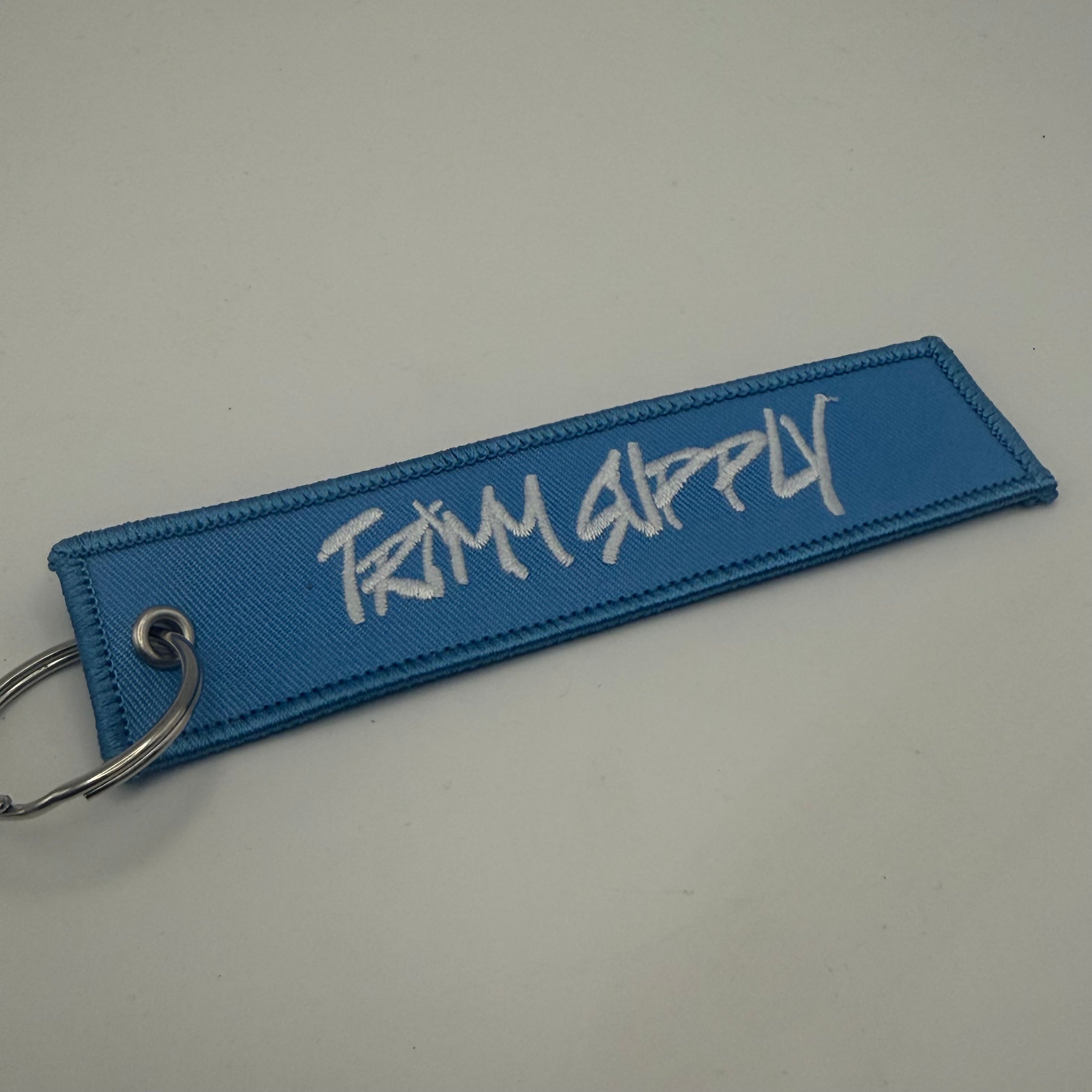 Limited Edition Blue 'Stay Trimm 4EVA'  Keychain and Stickers Kit-2