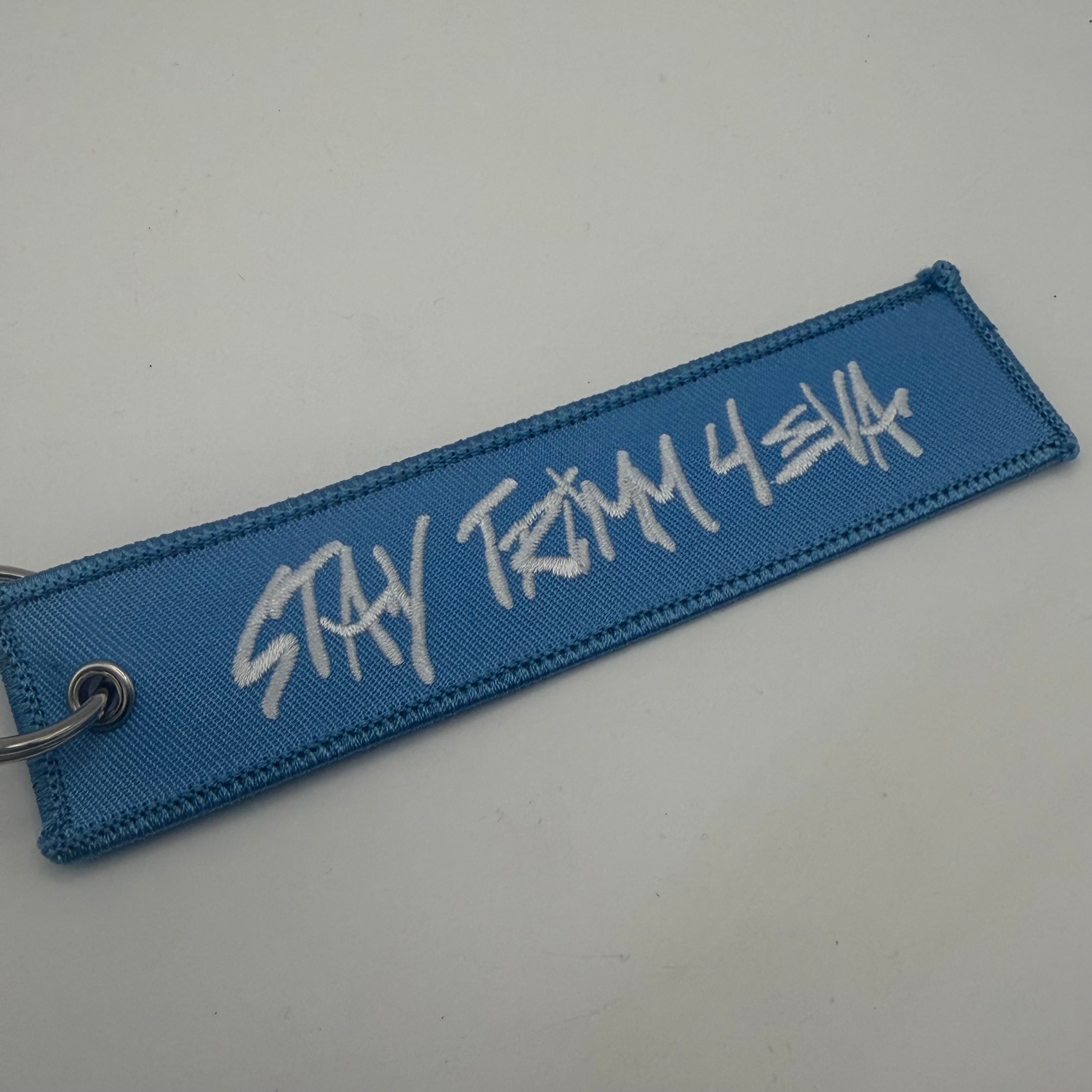 Limited Edition Blue 'Stay Trimm 4EVA'  Keychain and Stickers Kit-5