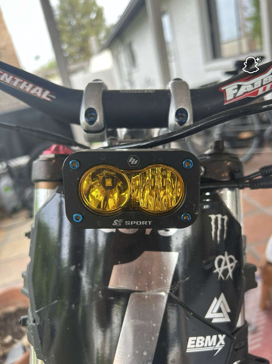 Titanium Burnt Blue Baja Bolts