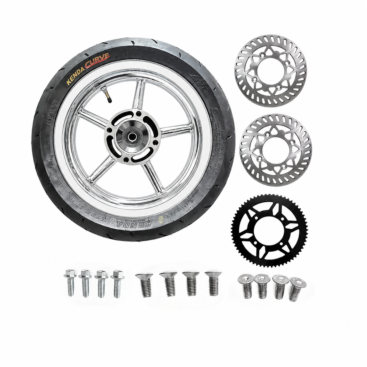 "FATTY" Supermoto Sets With Sprockets and Rotors - For Yozma IN10 and Tuttio Soliel 01-12