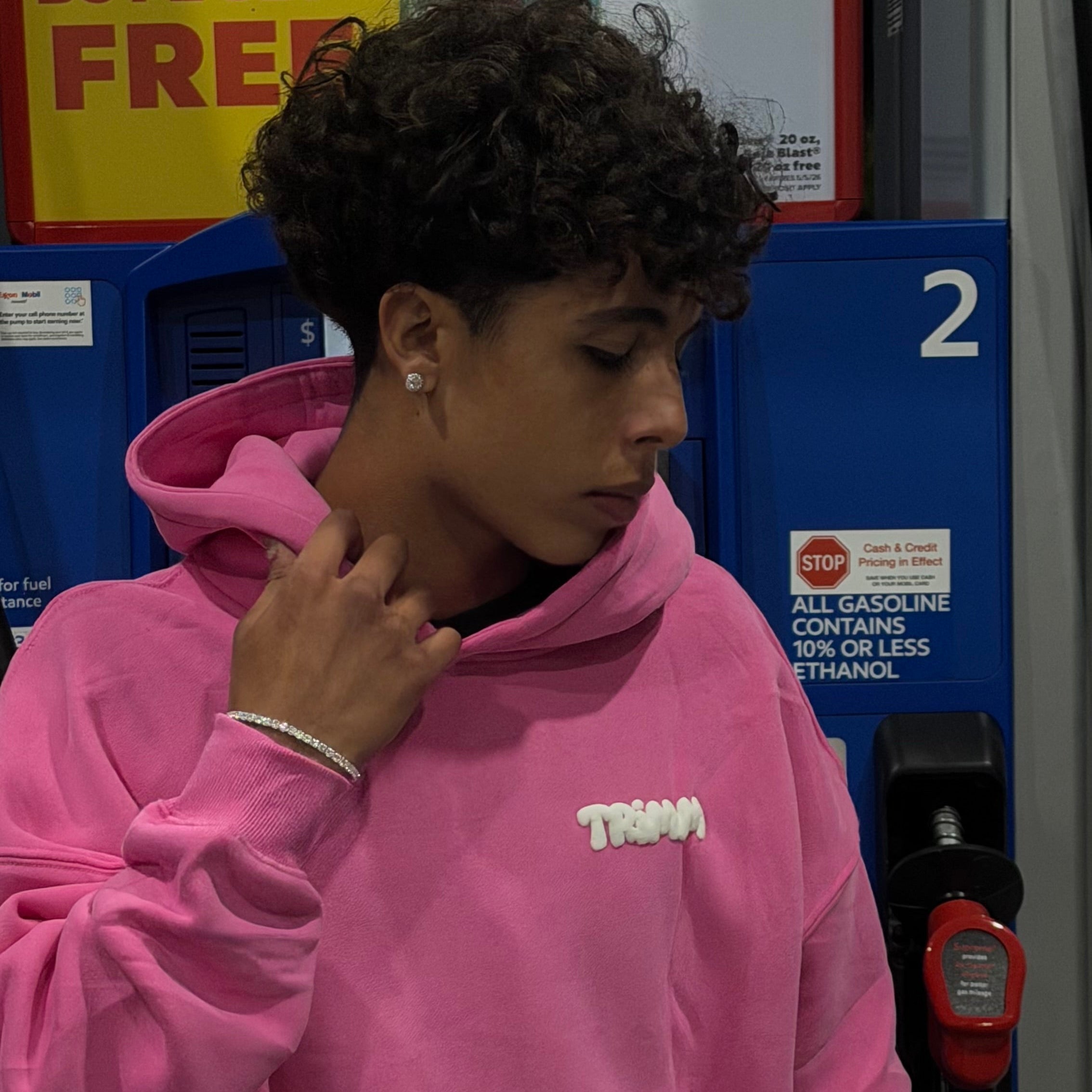 Trimm Supply Classic Hoodie - Pink-5