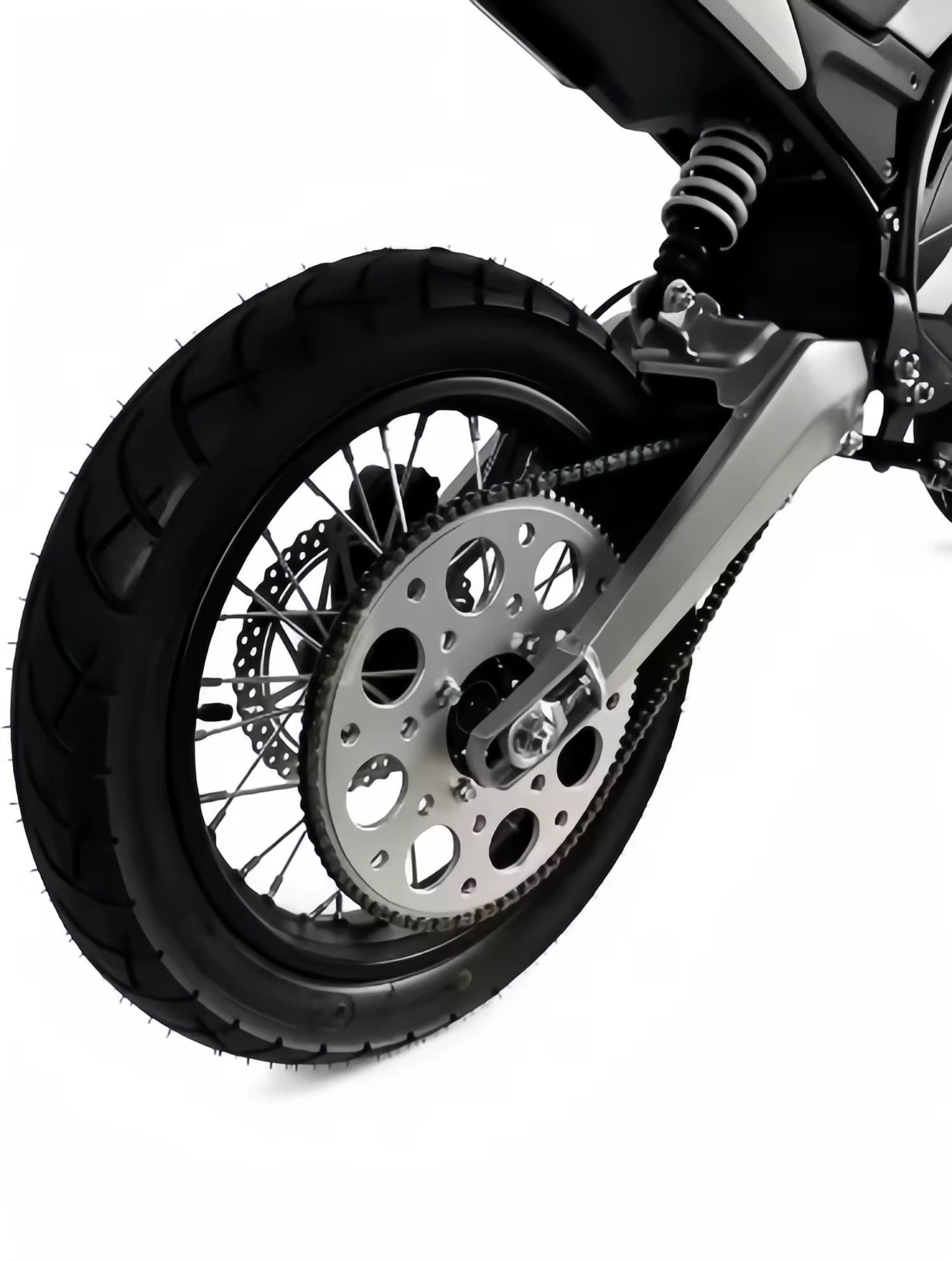 "SKINNY" Supermoto Sets With Sprockets and Rotors - For Throne Strike, Yozma IN10, Tuttio Soliel 01 , Valtinsu EM-5, Qronge X1 Spark, Etc.-3