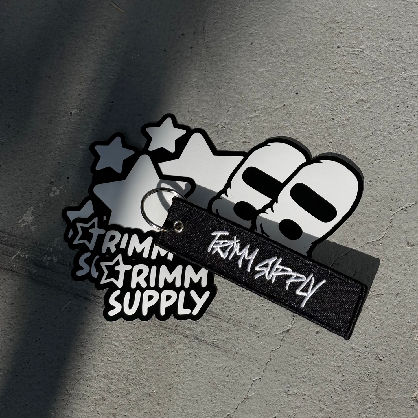 Trimm Supply 'Stay Trimm 4EVA'  Keychain and Stickers Kits