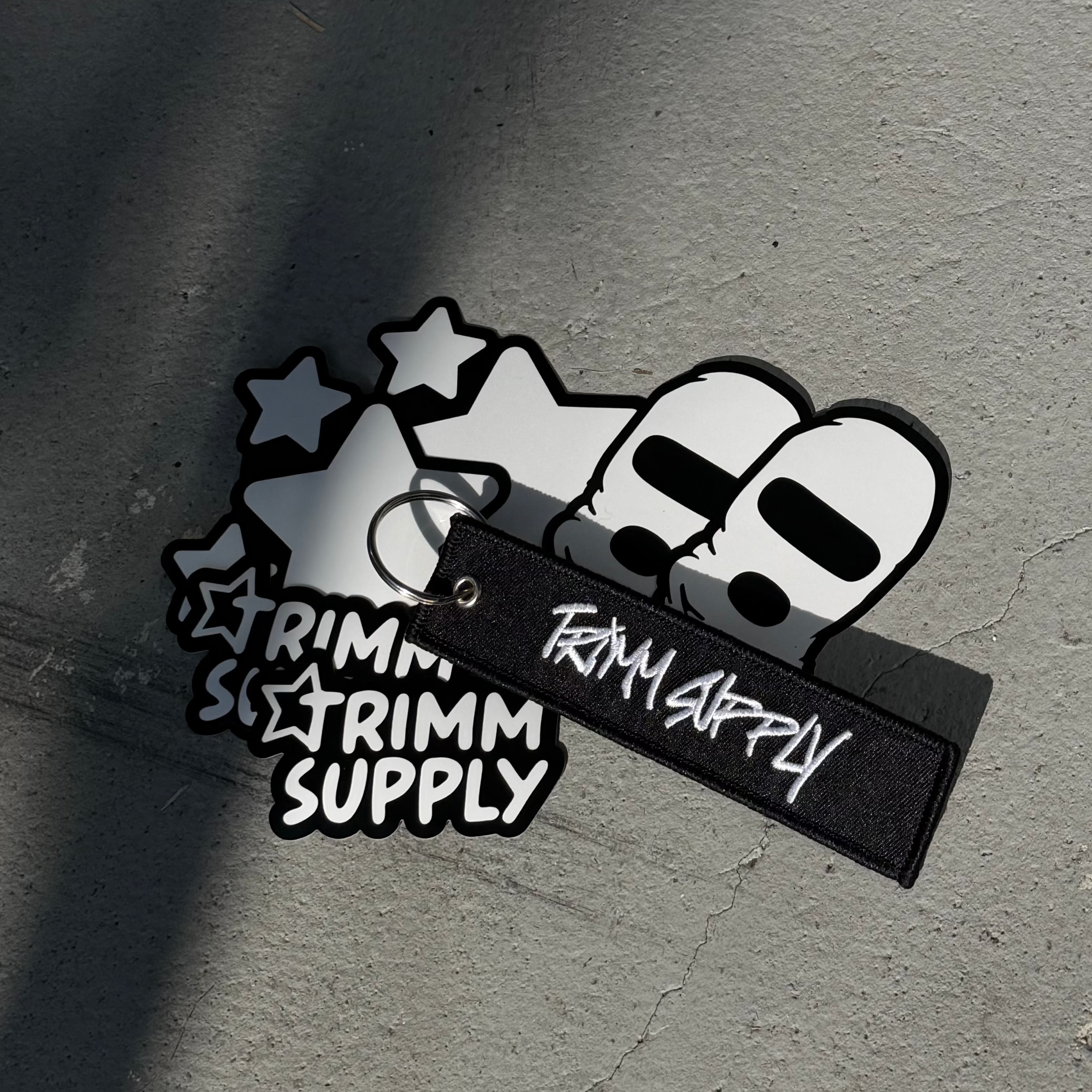 Trimm Supply 'Stay Trimm 4EVA'  Keychain and Stickers Kits-3
