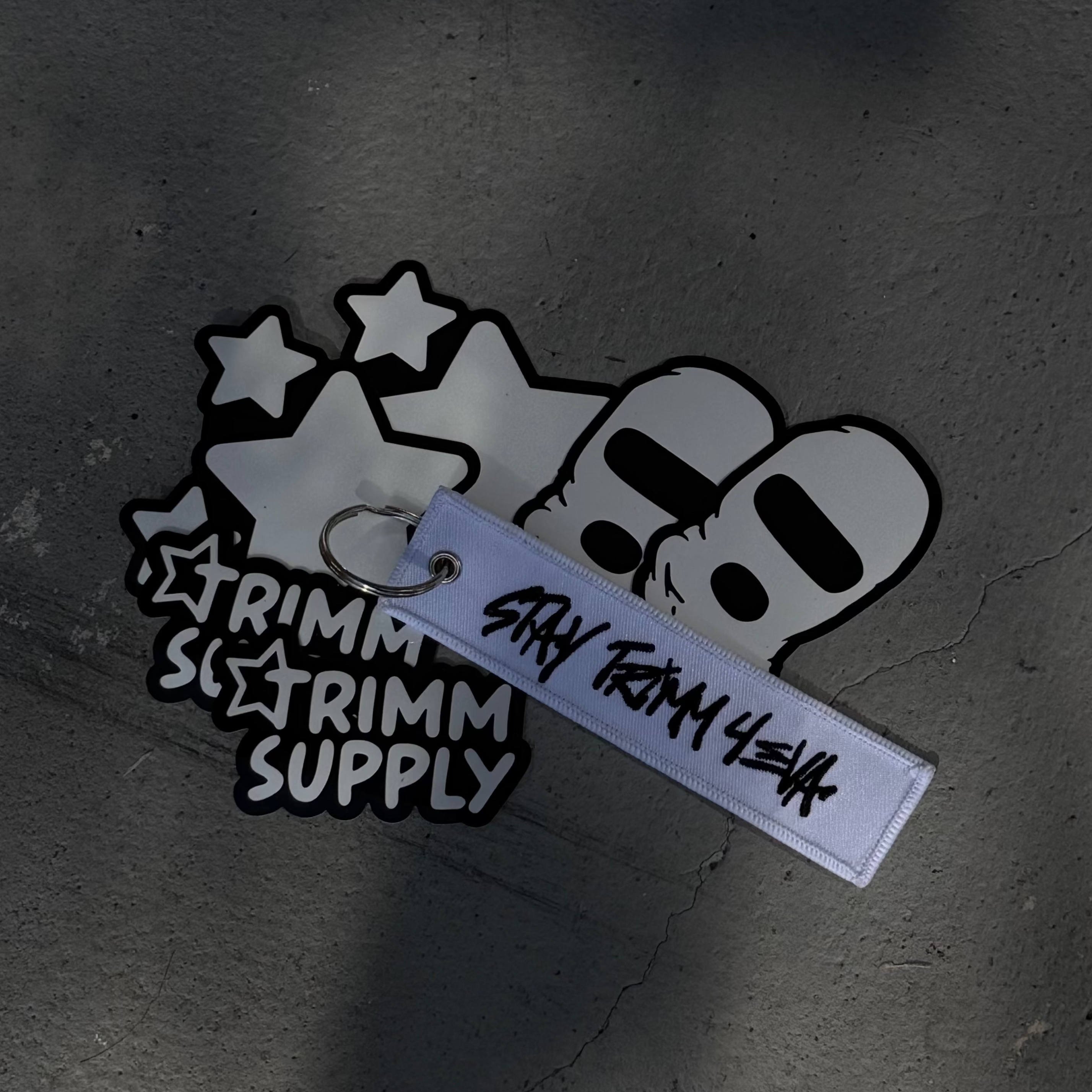Trimm Supply 'Stay Trimm 4EVA'  Keychain and Stickers Kits-6