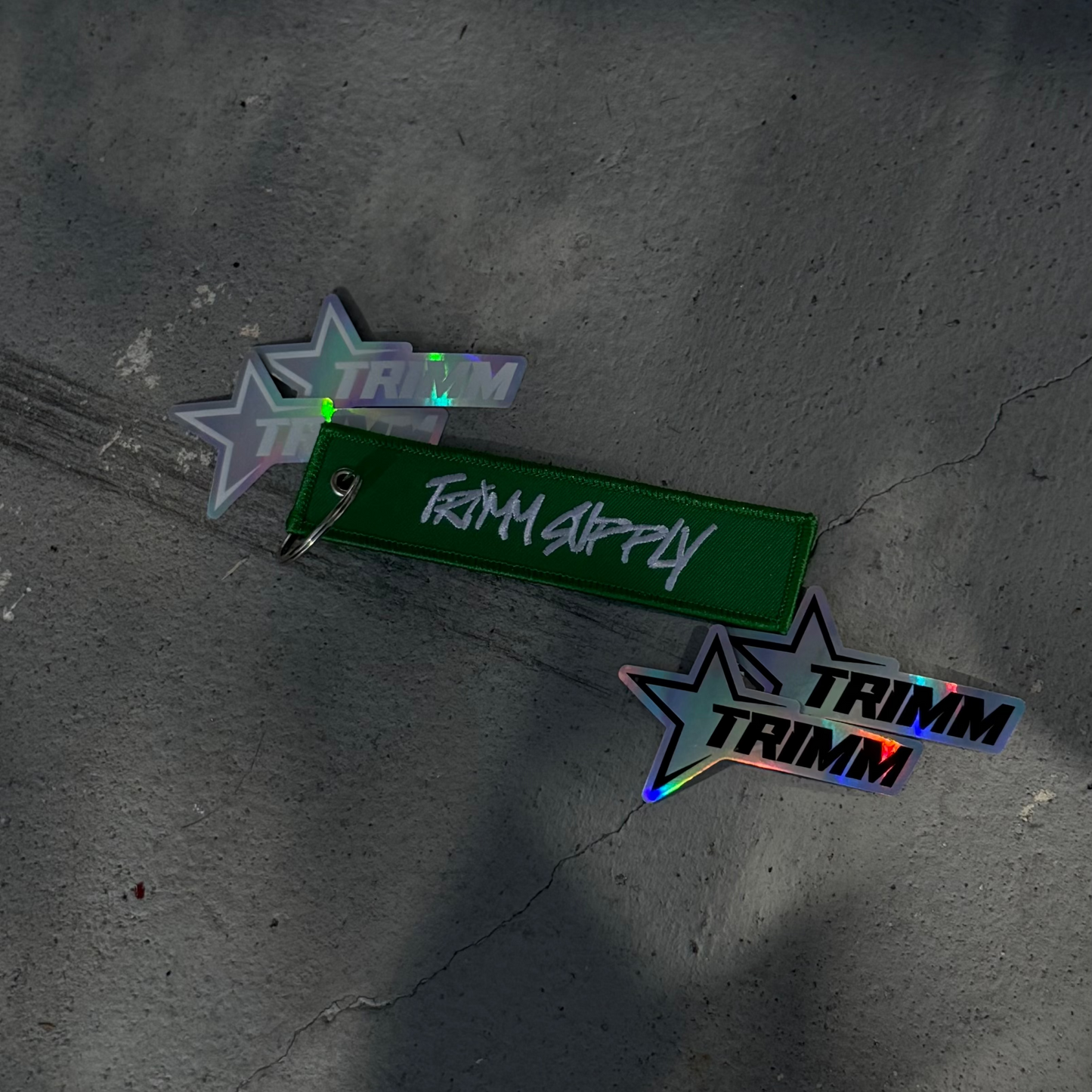 Limited Edition Christmas 'Stay Trimm 4EVA'  Keychain and Stickers Kit