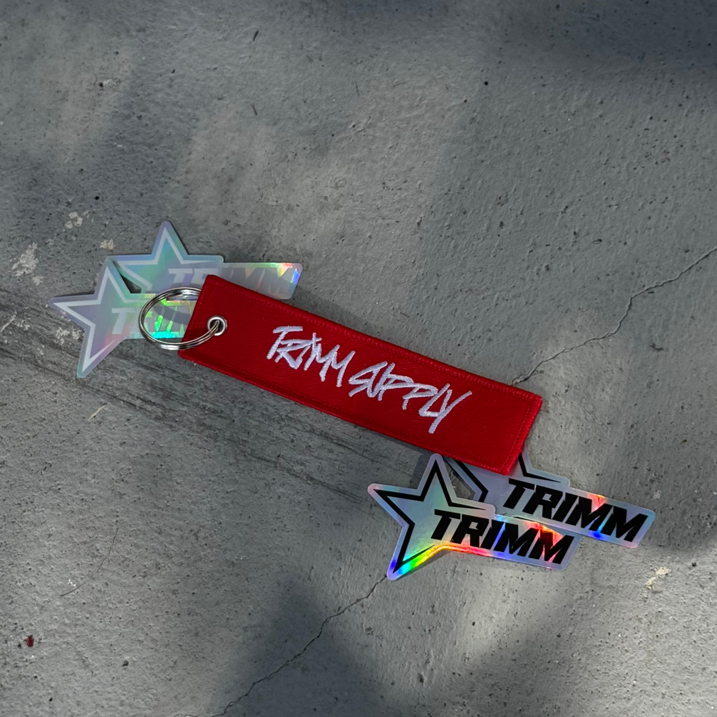 Limited Edition Christmas 'Stay Trimm 4EVA'  Keychain and Stickers Kit