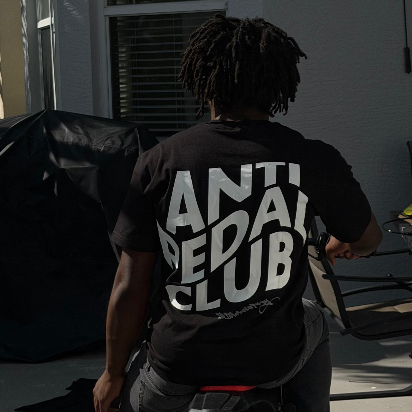 Trimm Supply 'ANTI PEDAL CLUB' Graphic T-Shirt - Black